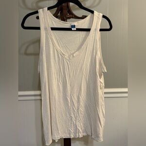 Old Navy Women's Cream Luxe Tank Top